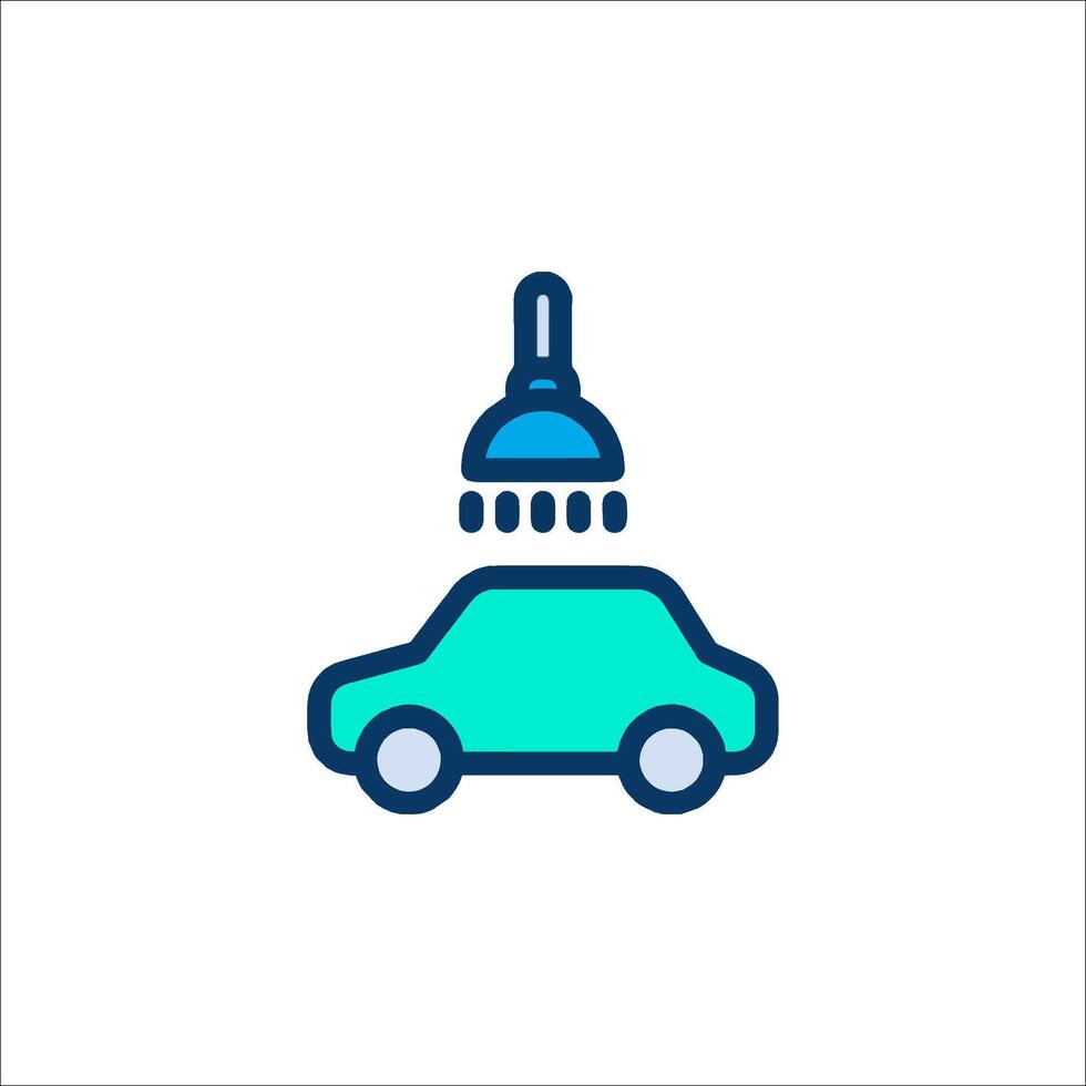 Car wash icon, line icon, illustration vector