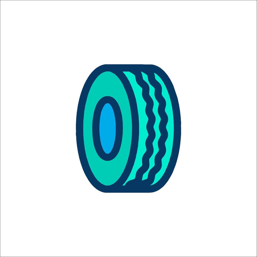 A tire icon on a white background vector