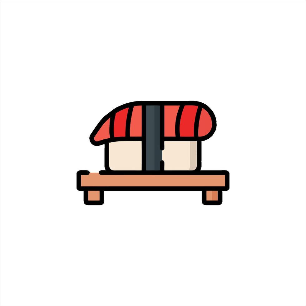 Sushi icon illustration vector