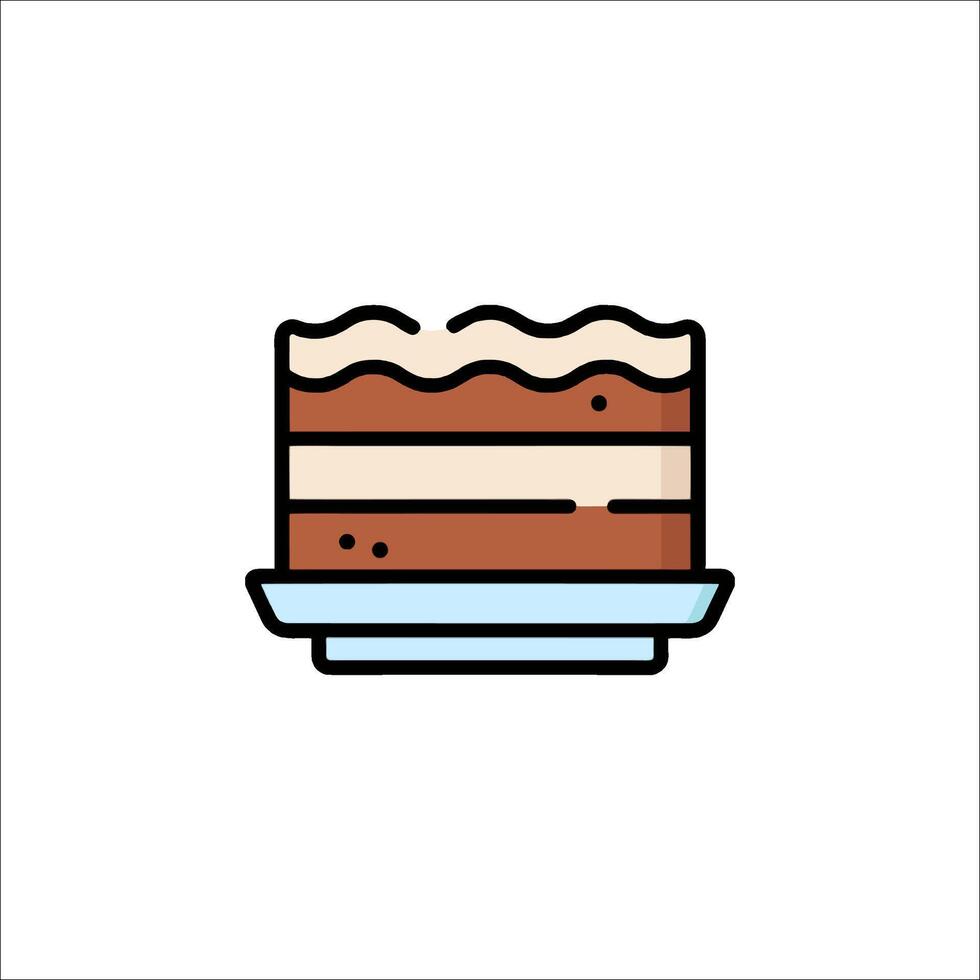 Cake icon illustration vector