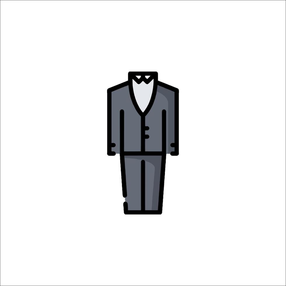 A man in a suit and tie icon vector