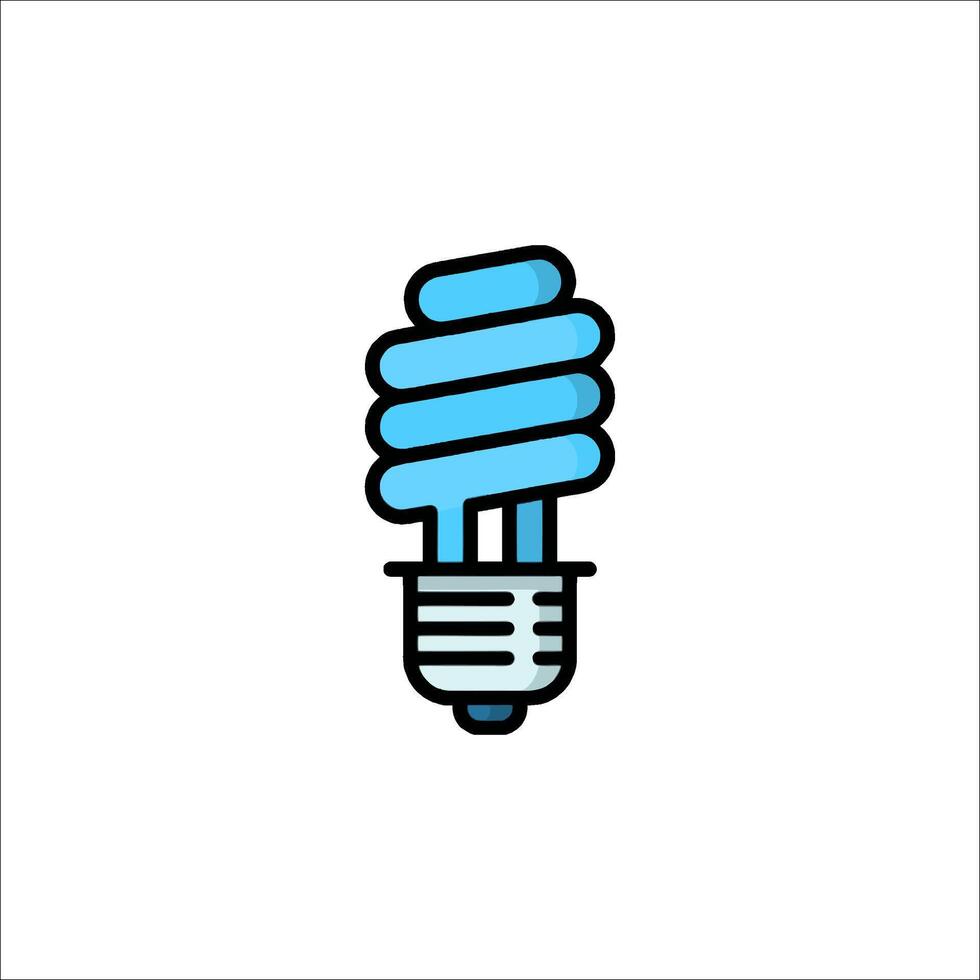 A light bulb icon in a flat style vector