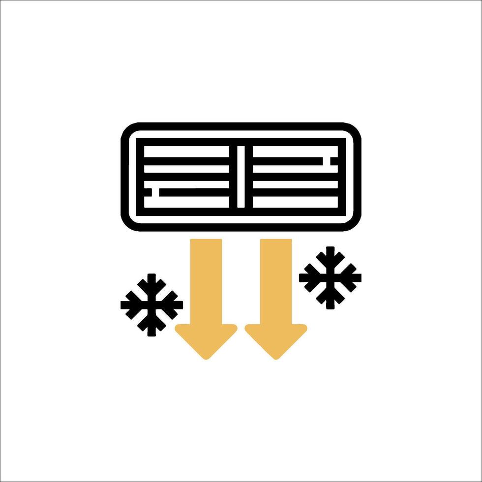 Air conditioner icon vector
