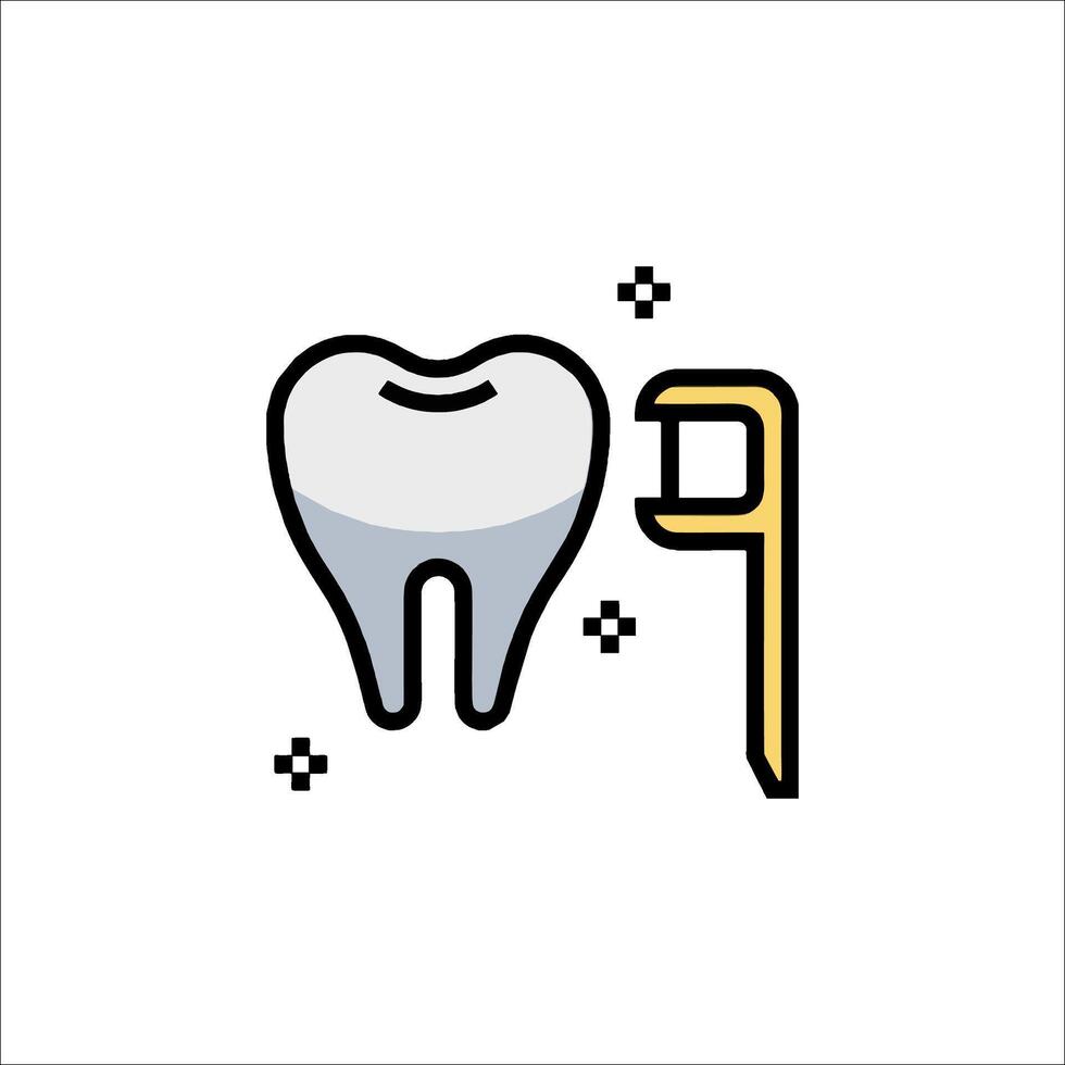 A toothbrush and toothpaste icon vector