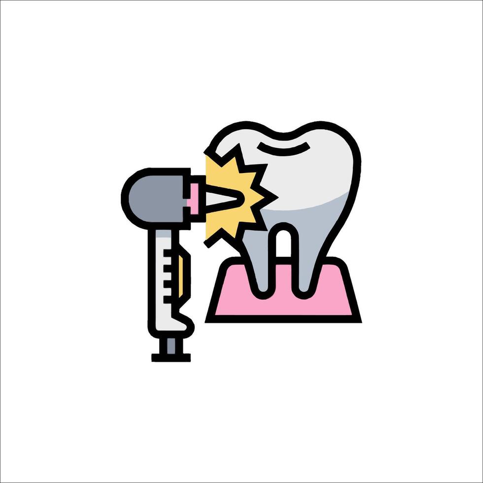 A toothbrush with a drill on it vector