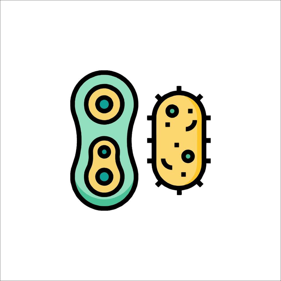 Microbe icon isolated on white background vector