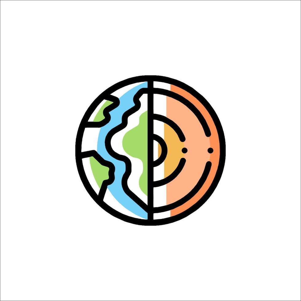 Earth day logo design vector