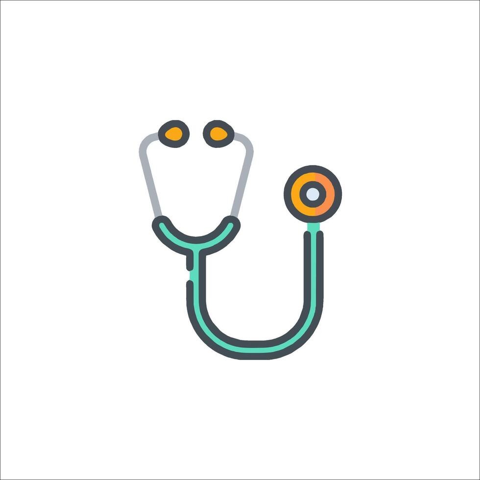A stethoscope icon on a white background vector