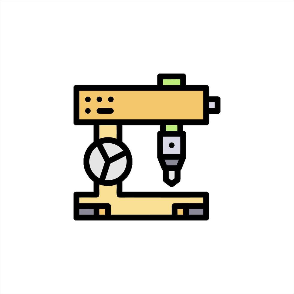 A machine that is being used to make a ball vector