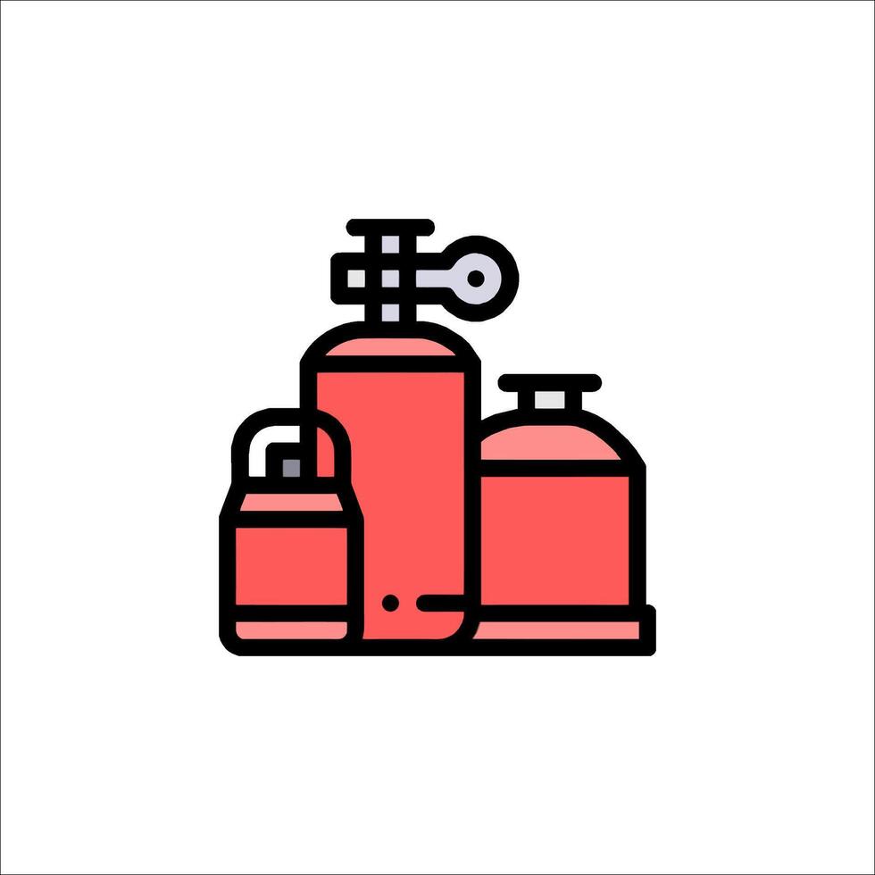 Fire extinguisher icon illustration vector