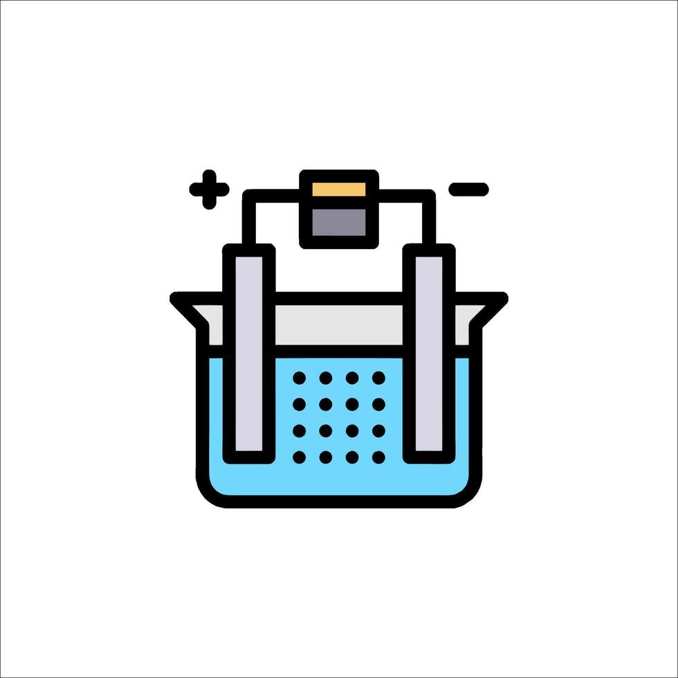 A blue and white icon of a container with a lid vector