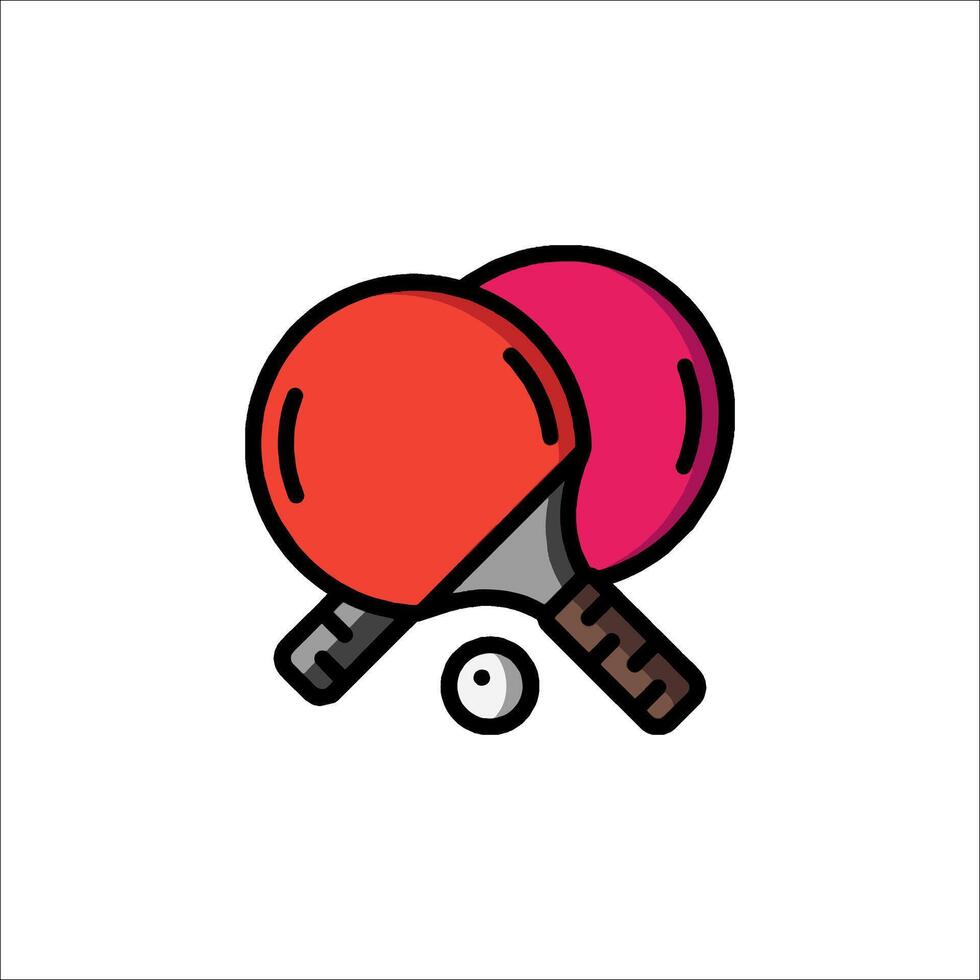 Table tennis icon illustration vector