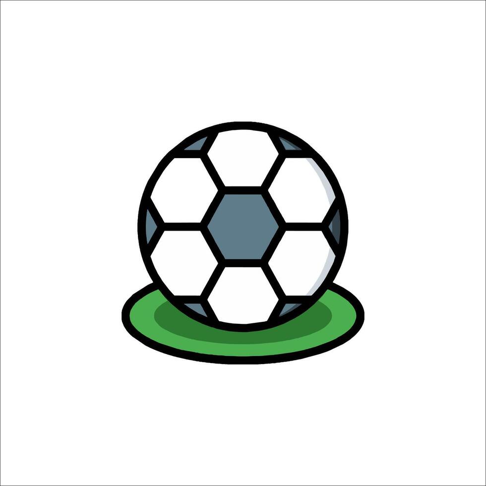 A soccer ball icon on a white background vector
