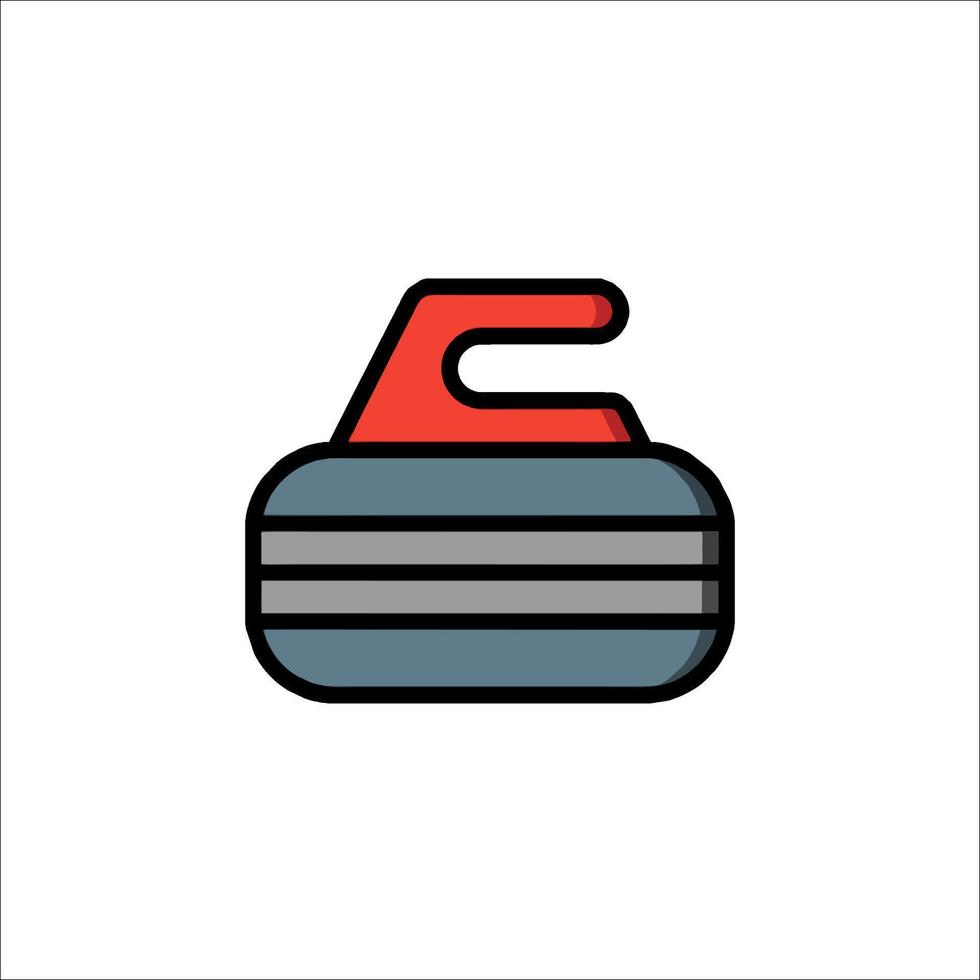 Curling icon illustration vector