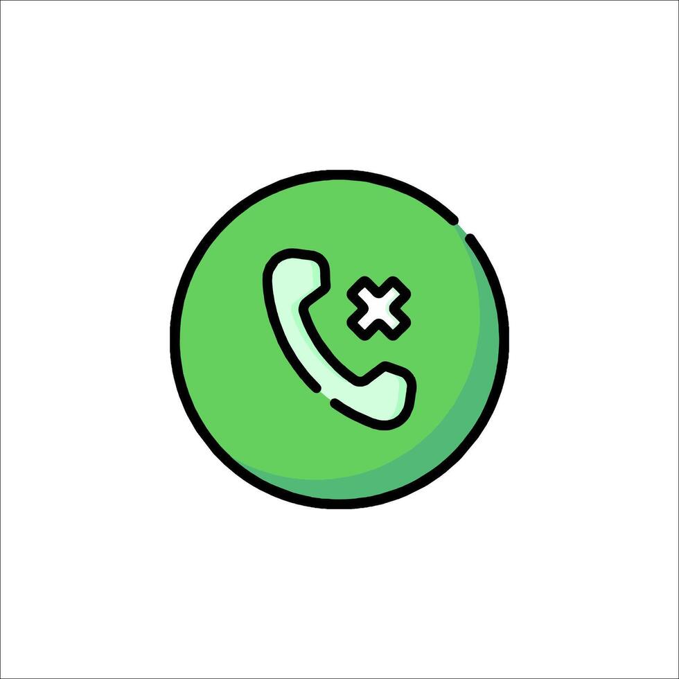 A phone icon with a cross on it vector