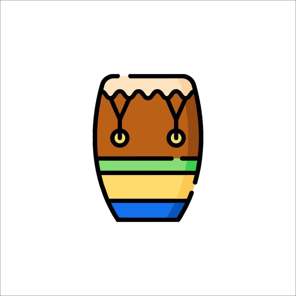 A drum icon on a white background vector
