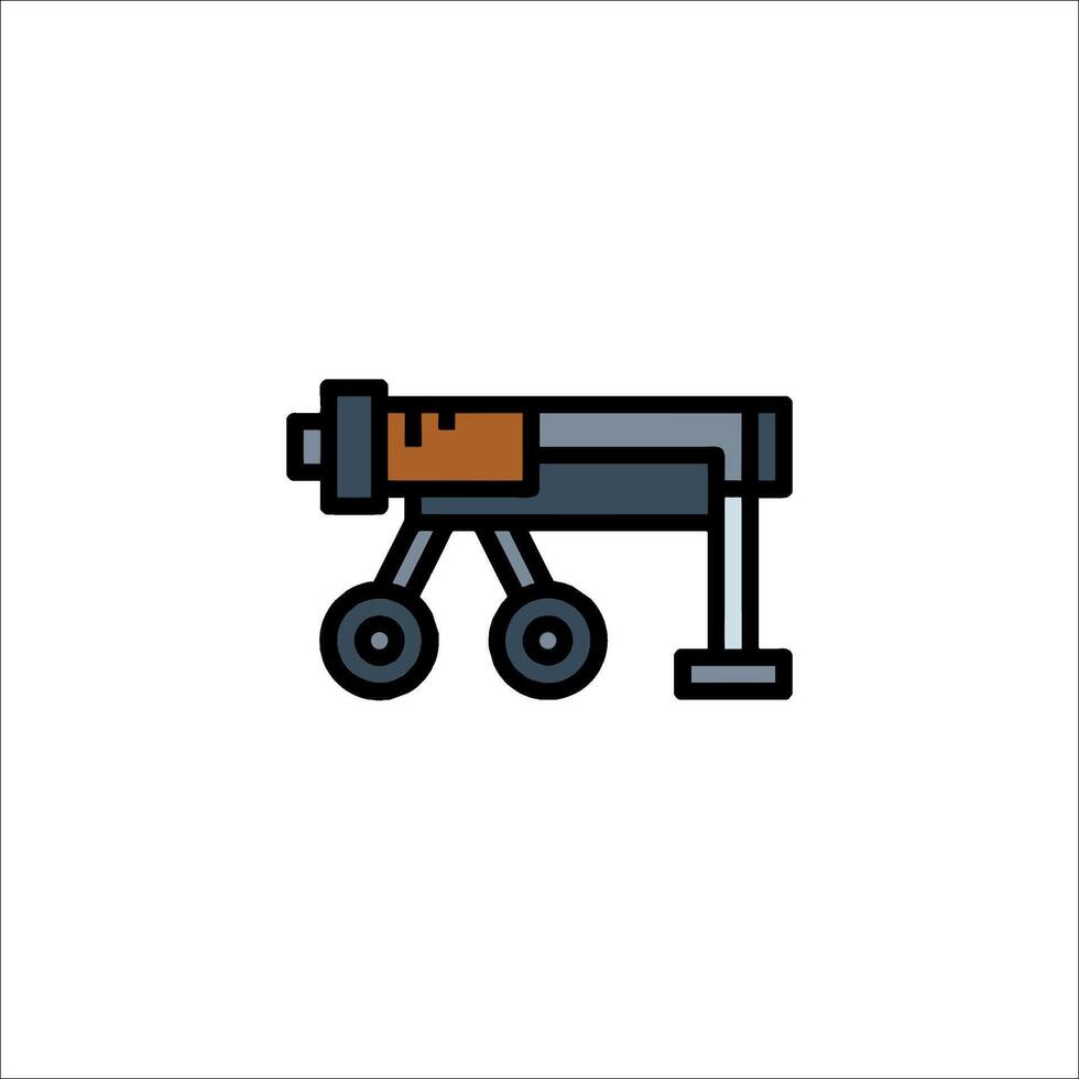 A small cannon icon on a white background vector