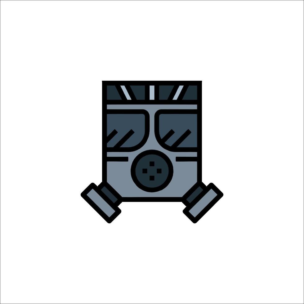 A gas mask icon on a white background vector