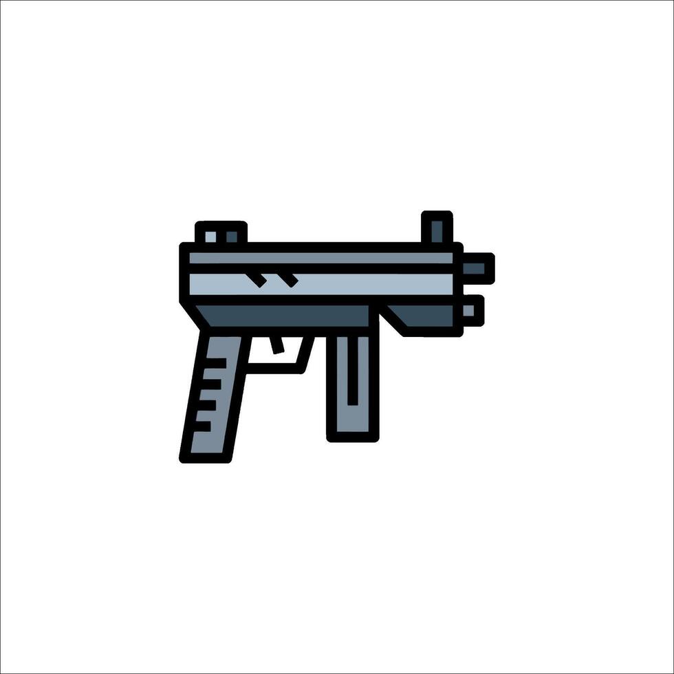 A gun icon on a white background vector
