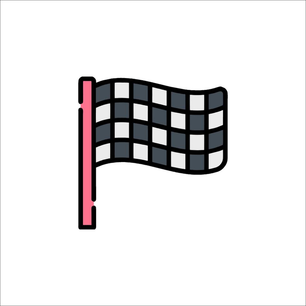 A racing flag icon on a white background vector