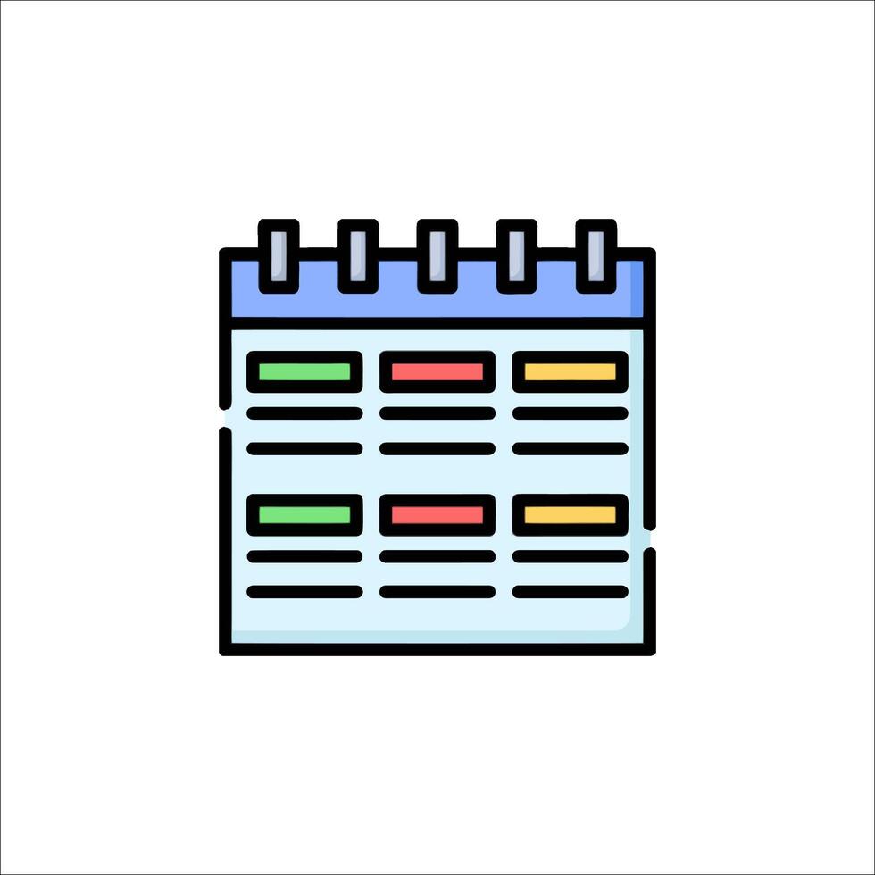 Calendar icon illustration vector