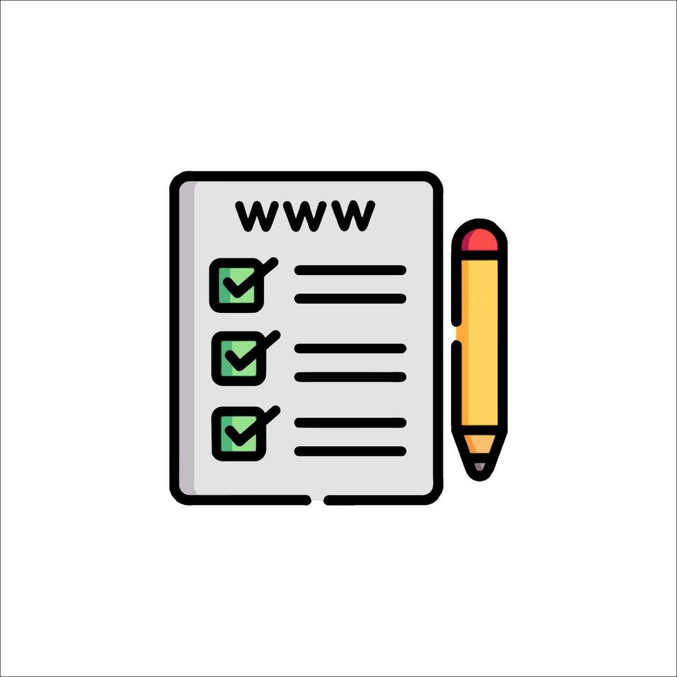 Checklist icon illustration vector