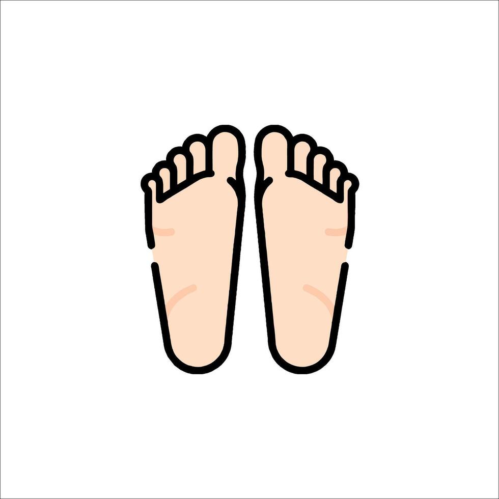 Foot icon isolated on white background vector