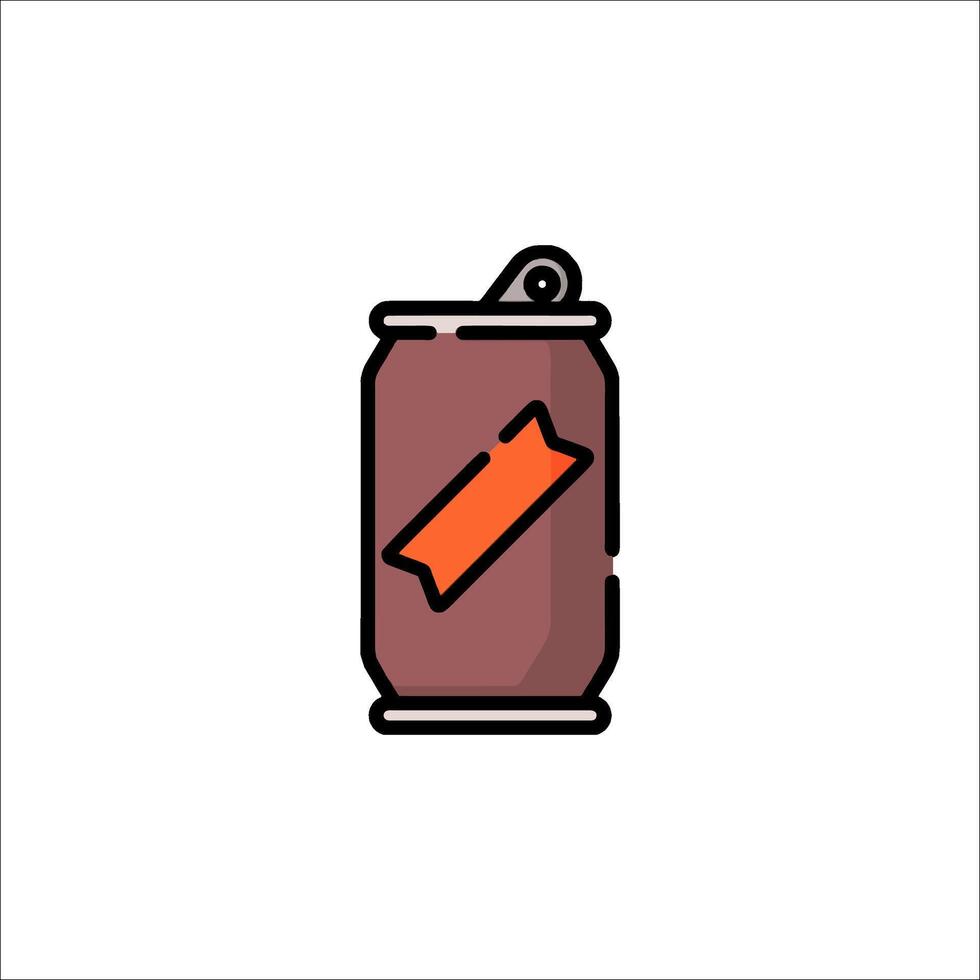 A soda can icon with a red arrow on it vector