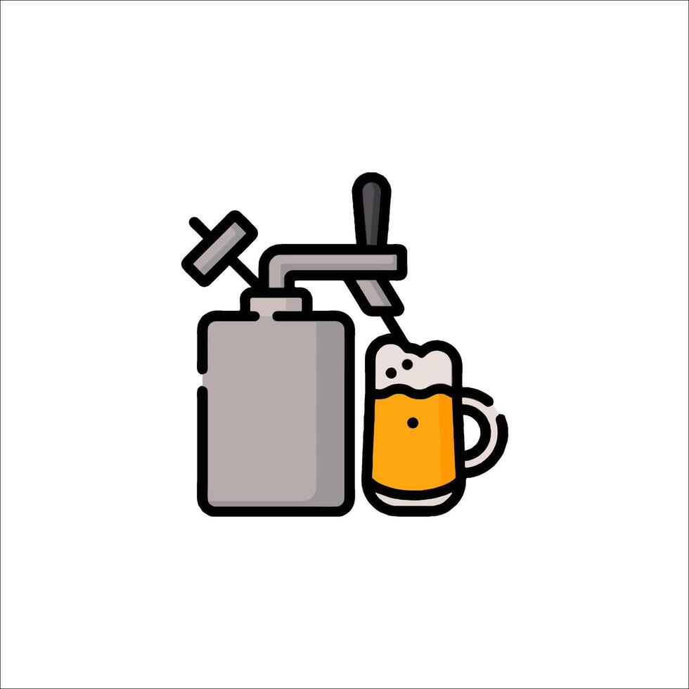 Beer tap icon illustration vector