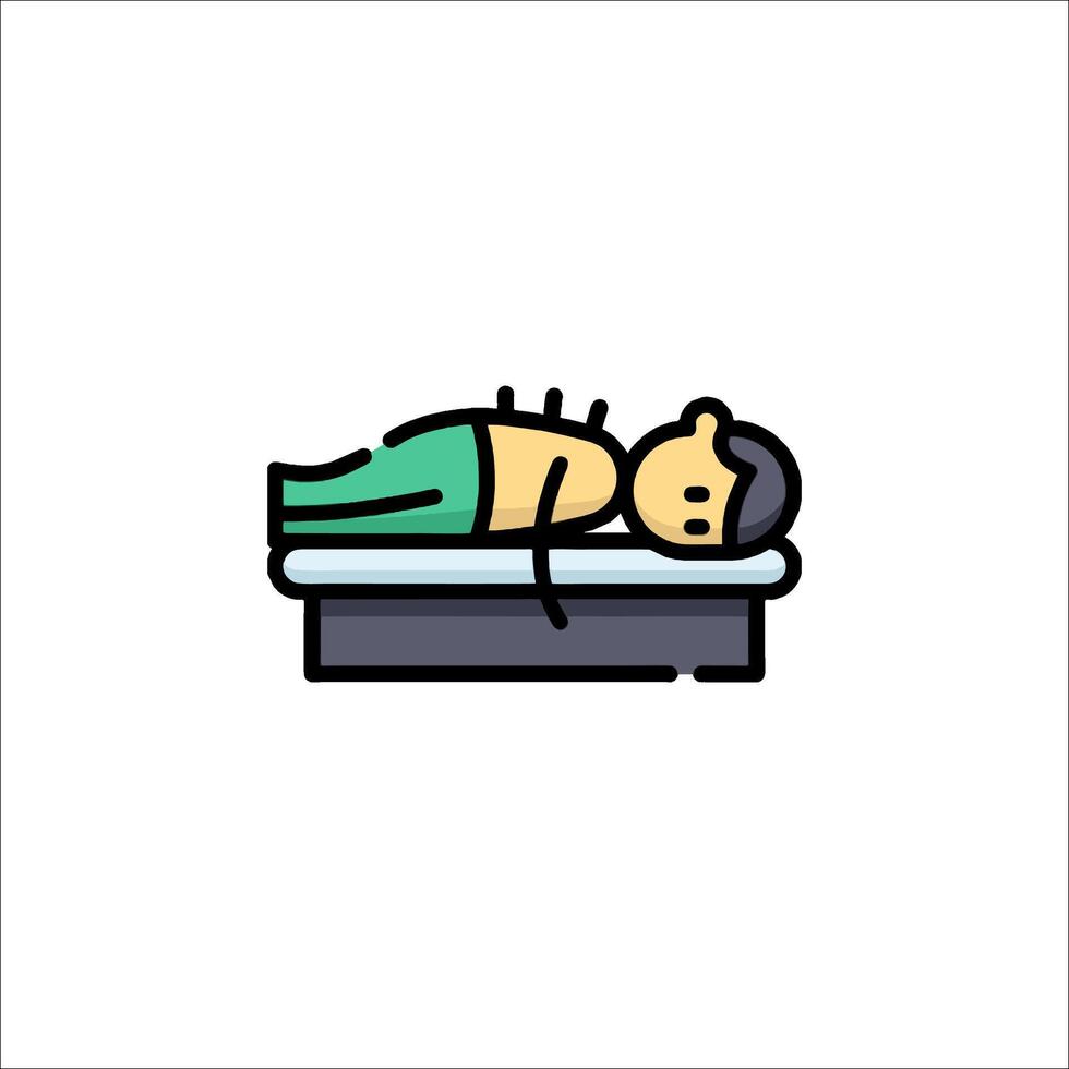 A man laying on a bed with a book on top vector