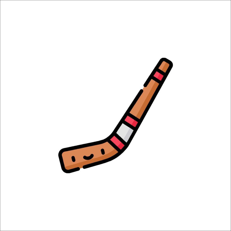 A hockey stick icon on a white background vector