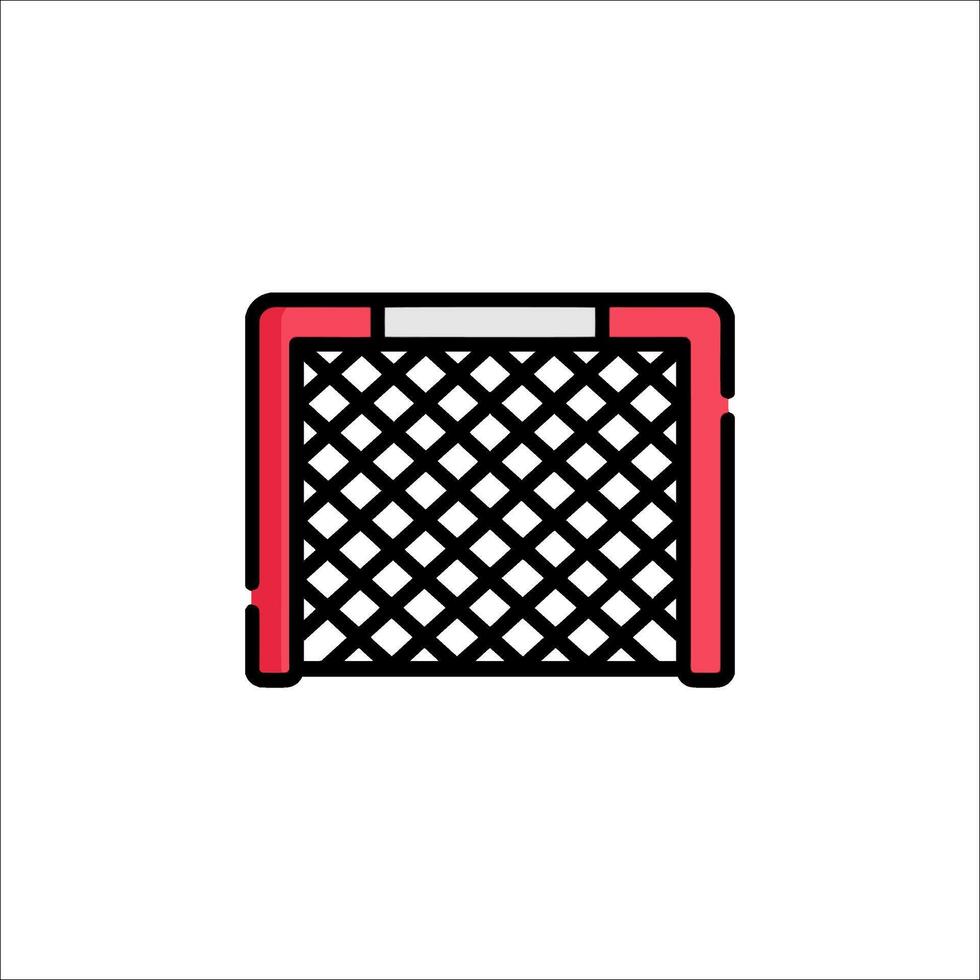 A hockey net icon on a white background vector