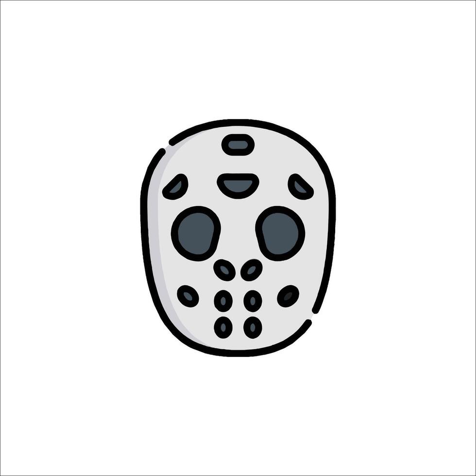 A hockey mask icon on a white background vector