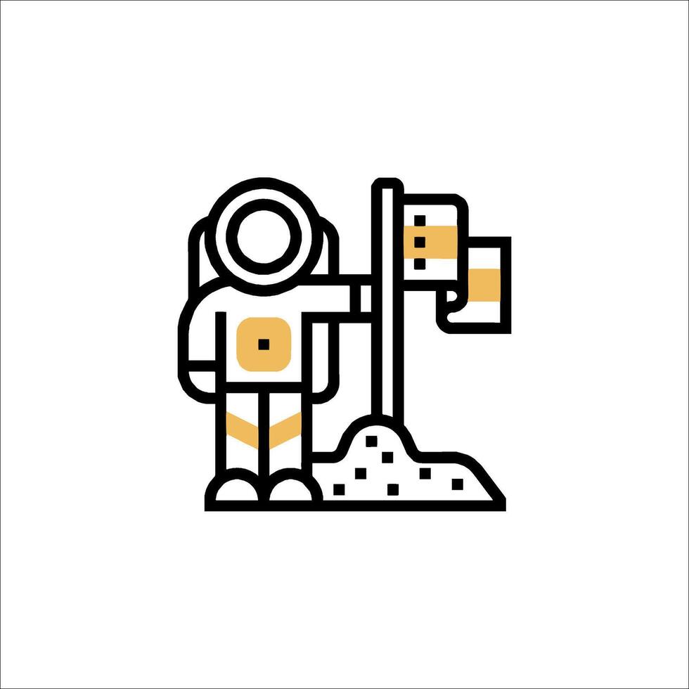 Astronaut icon illustration vector