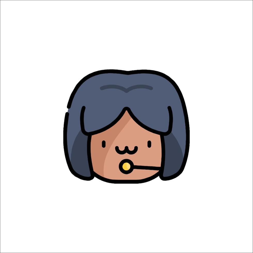 A cartoon woman with a cigarette in her mouth vector