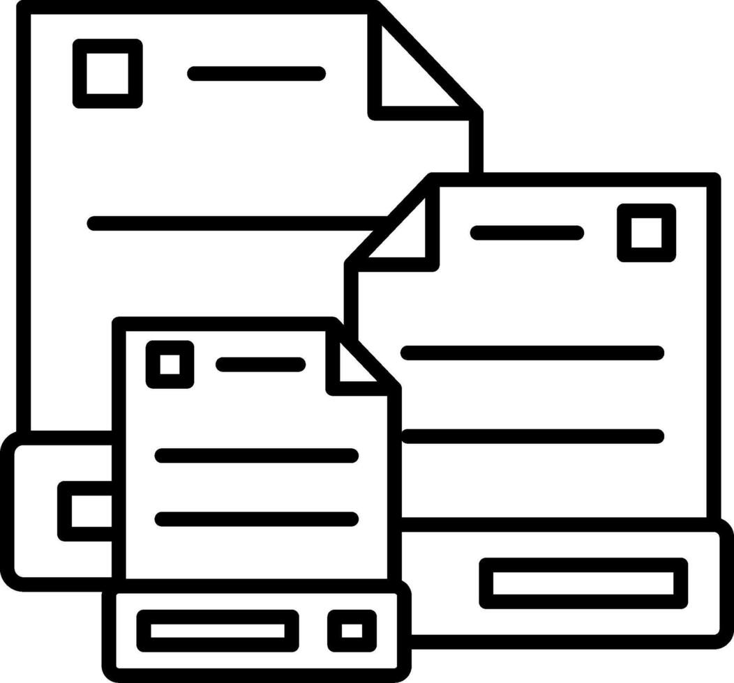 Document Icon Design Symbol vector