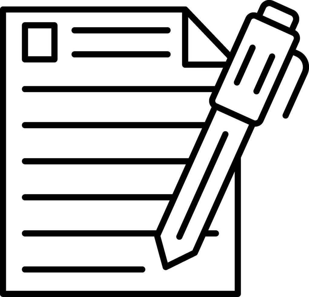 Pen And Paper Icon Design Symbol vector