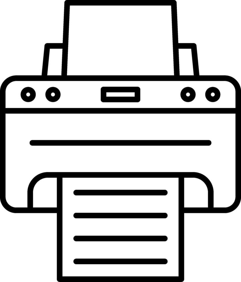 Printer Icon Design Symbol vector