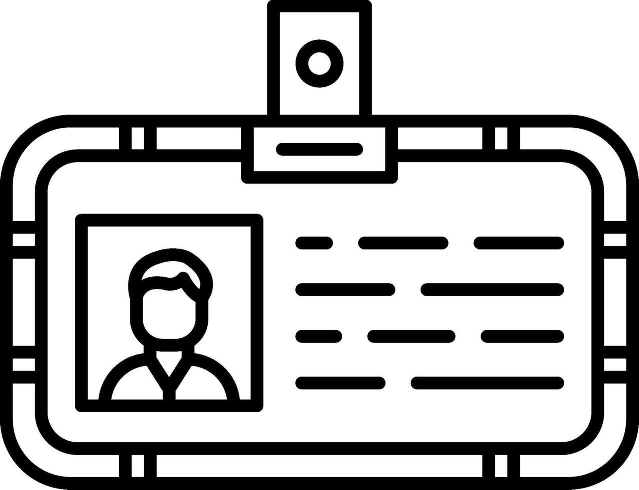 ID Card Icon Design Symbol vector
