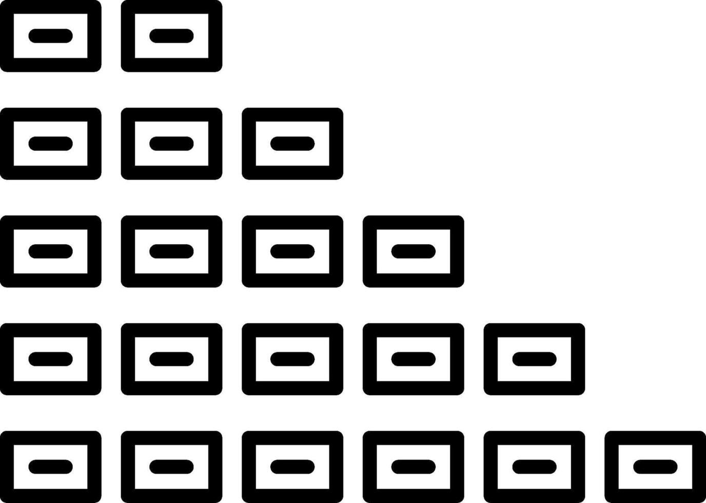 Brick Wall Icon Design Symbol vector