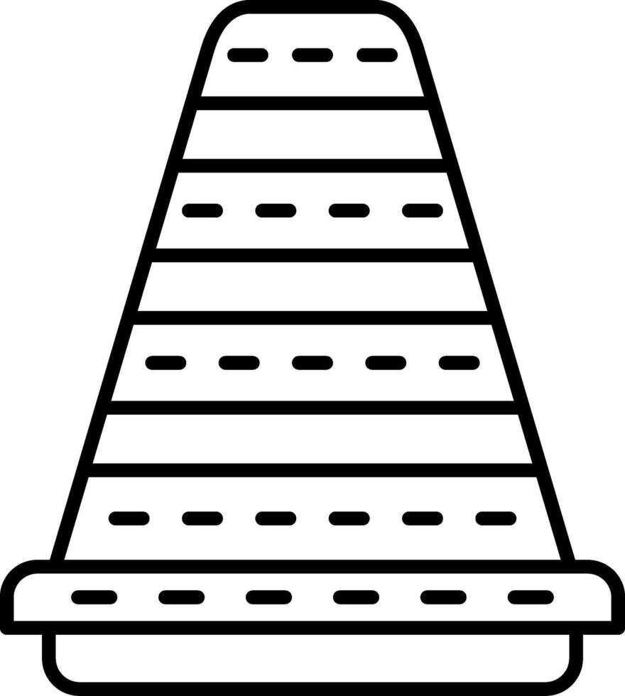 Traffic Cone Icon Design Symbol vector