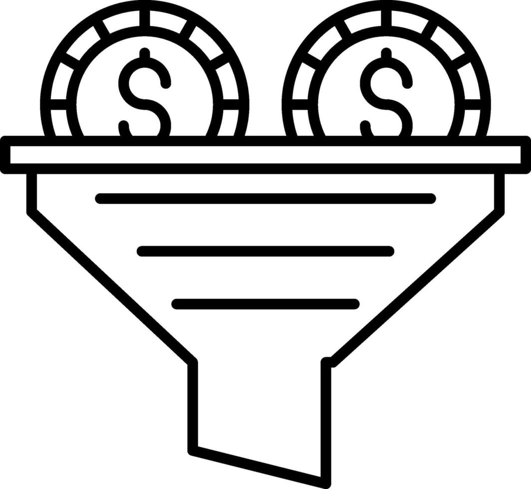 Funnel Icon Design Symbol vector