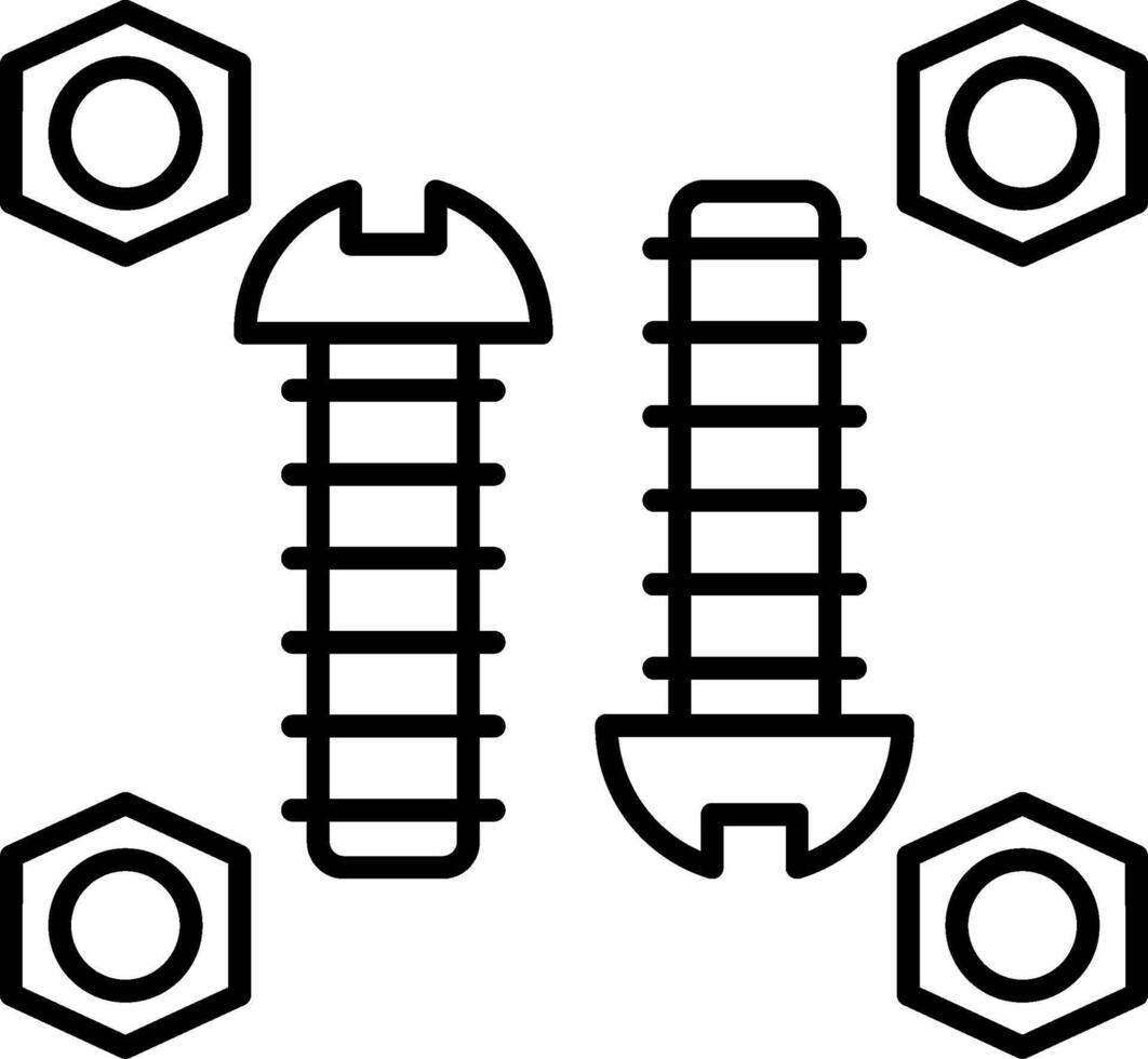 Screw Icon Design Symbol vector