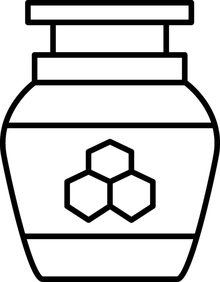 Honey Jar Icon Design Symbol vector