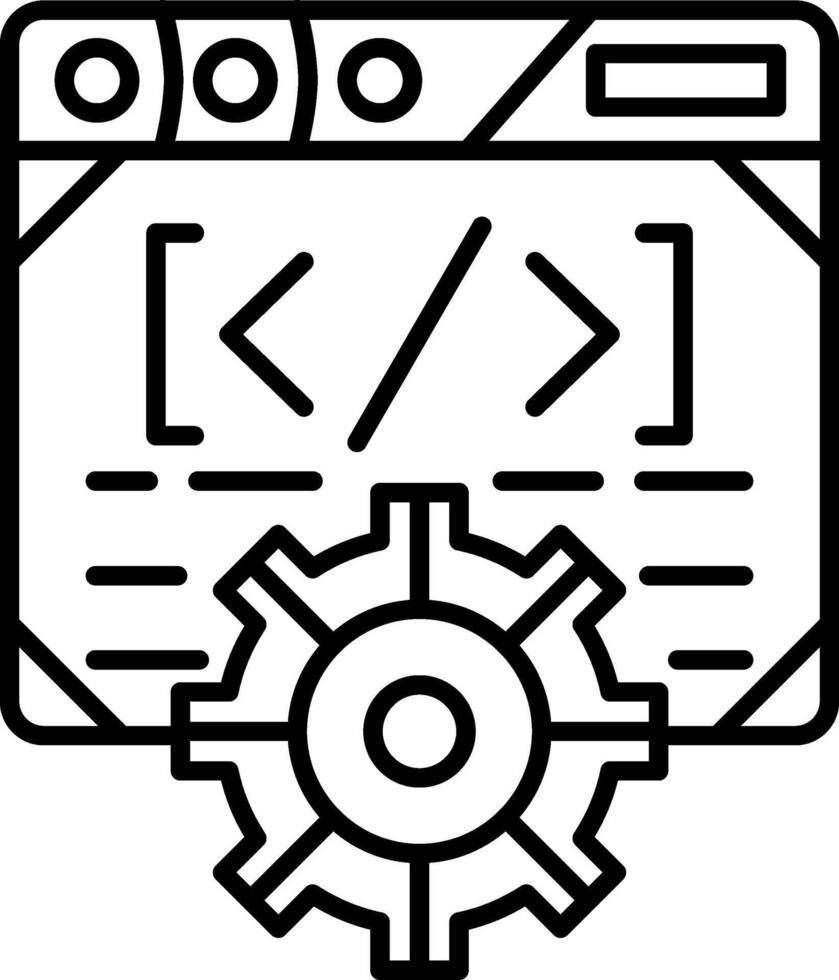 Web Development Icon Design Symbol vector
