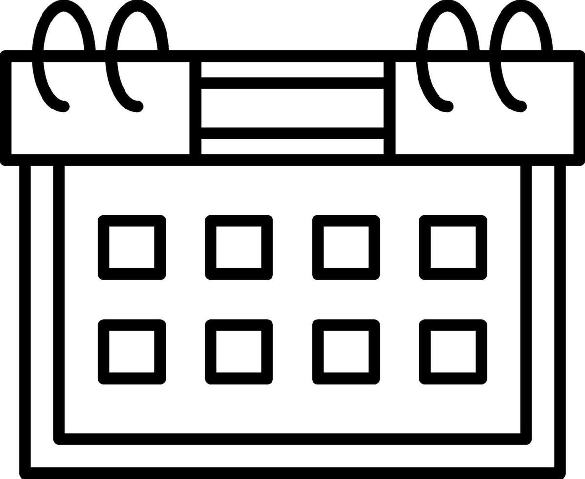 Calendar Icon Design Symbol vector