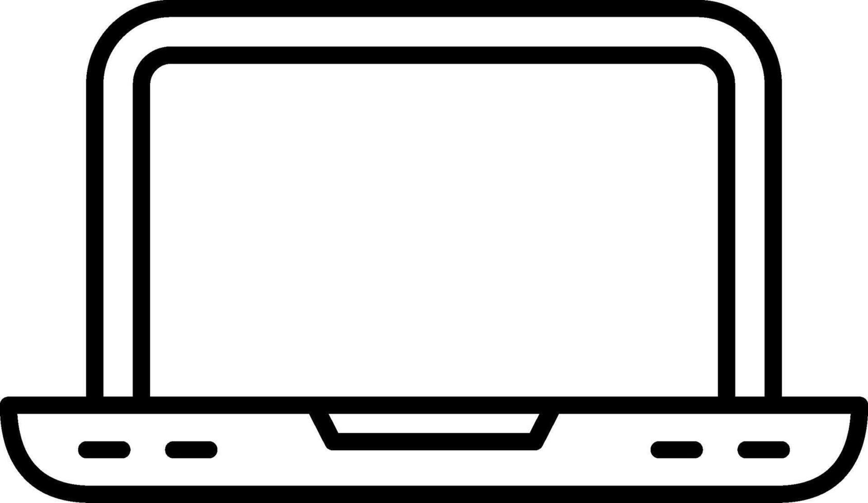 Laptop Screen Icon Design Symbol vector