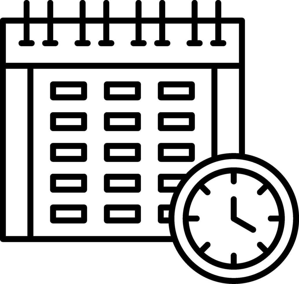 Deadline Icon Design Symbol vector