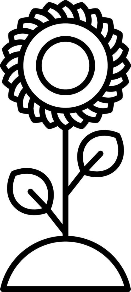 Sunflower Icon Design Symbol vector