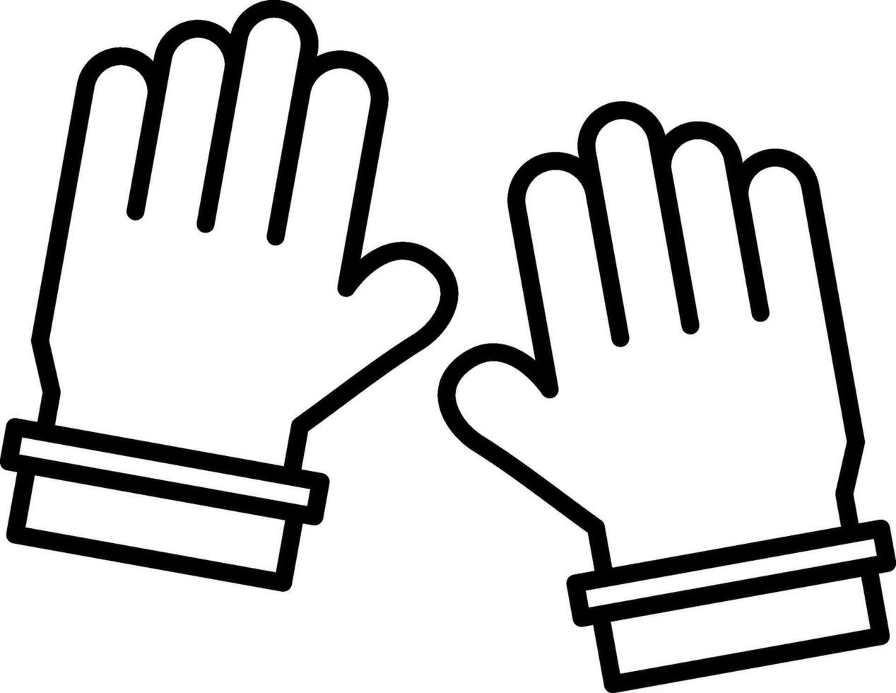 Winter Gloves Icon Design Symbol vector